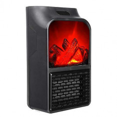 Aeroterma portabila Flame Heater 500 W, 2 niveluri temperatura, display digital foto