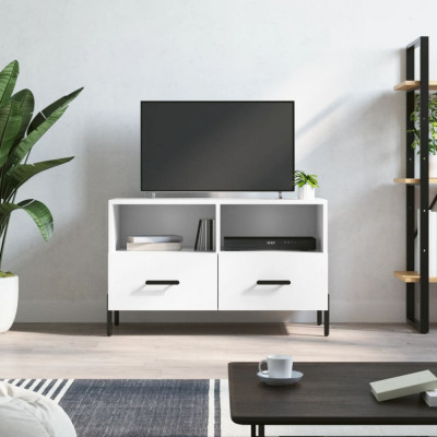 Comoda TV, alb, 80x36x50 cm, lemn prelucrat GartenMobel Dekor foto