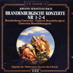 CD Simfonica: Johan Sebastian Bach - Concertele brandenburgice 1, 2 si 4 ( DDD )