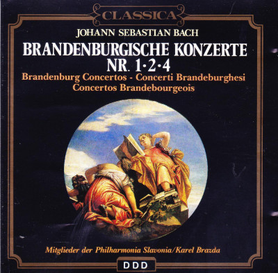 CD Simfonica: Johan Sebastian Bach - Concertele brandenburgice 1, 2 si 4 ( DDD ) foto