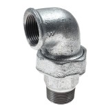 Cot cu racord olandez 97, fonta zincata, FI - FE, 1/2&quot;