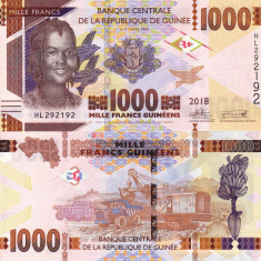 GUINEEA 1.000 francs guineens 2018 UNC!!!