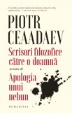 Scrisori filozofice către o doamnă urmate de Apologia unui nebun