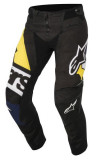 Pantaloni Moto Alpinestars Mx Racer Techstar Factory Negru / Alb / Albastru / Galben Marimea 30 3721018/1725/30