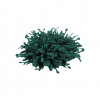 Floare textila pentru lipit sau cusut pe haine, diametru 10 cm, Verde inchis