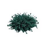 Floare textila pentru lipit sau cusut pe haine, diametru 10 cm, Verde inchis, Crisalida