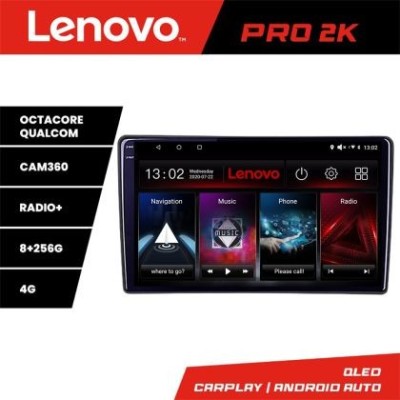 Navigatie Renault Trafic 2008-2012 Lenovo 8 core QLED 2K 8+256 360 Android Waze USB Navigatie Internet Youtube Radio CarStore Technology foto
