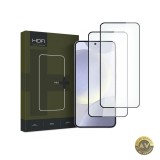 Folie de protectie Ecran HOFI Glass PRO+ pentru Samsung Galaxy S24 S921 Sticla Securizata Full Glue Set 2 bucati 2.5D Neagra