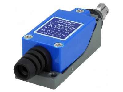 Limitator Cursă Rola Metalică Transversală &amp;Oslash;12,4mm NO NC AH8122 foto