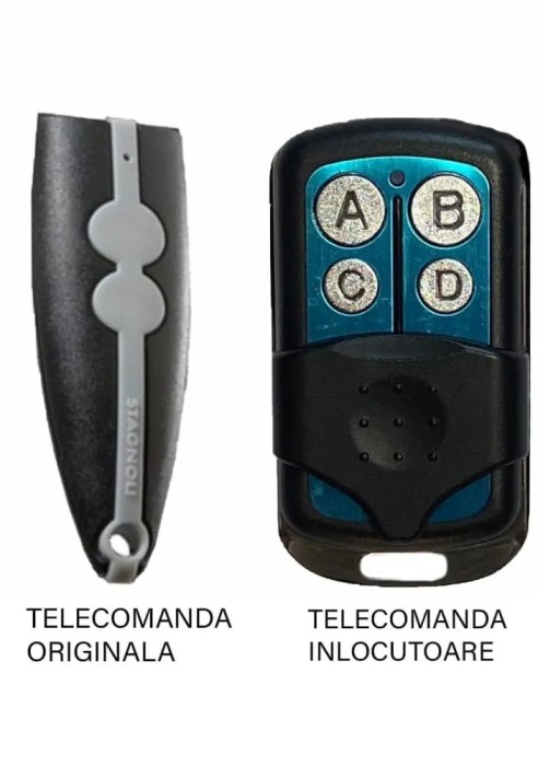 Telecomanda poarta garaj Stagnoli Venus AV222 2 butoane/ cod fix/ 433.92Mhz (591)