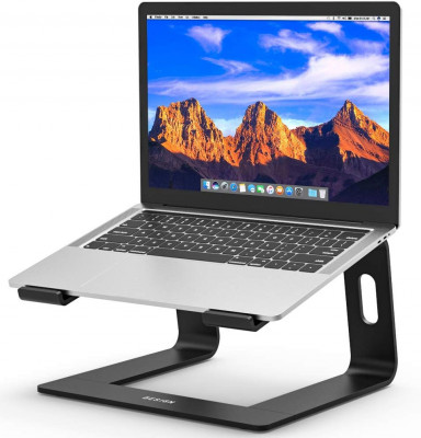 Suport pentru laptop BIGN LS03 din aluminiu, suport ergonomic detasabil pentru c foto