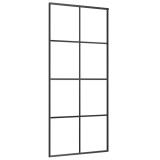 Cumpara ieftin Usa glisanta, negru, 90x205 cm, aluminiu si sticla ESG