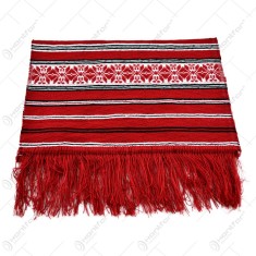 Fata de masa artizanat 50&times;40 CM Rosu/Alb/Negru