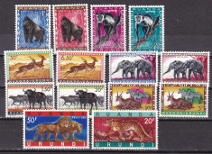 Ruanda Urundi 1959/61 fauna MI 161-172/180-181 MNH w61 foto