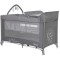 Patut Pliabil Lorelli Noemi Plus cu 2 Nivele si Accesorii, Colectia 2022 Cool Grey Star