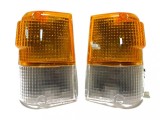 Lampa semnalizare fata cu lumina parcare Mitsubishi Pajero/Montero (L040) 1982-1992, Parte fata, fara suport bec, MB283669, Stanga, Depo