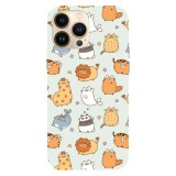 Husa compatibila cu Apple iPhone 11 Pro model Kawaii animalia kingdom, Silicon, TPU, Viceversa, Transparent, Carcasa