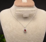 Colier din argint Lacrima cu Rosie Arg383E, Argintboutique