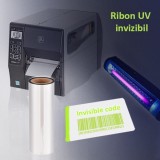 Ribon UV invizibil Yellow pentru imprimante termice, latime 110 mm, diametru 25 mm, PRC