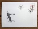 Cehia 1995 &ndash; FDC Jiř&iacute; Sl&iacute;va, Umor și Satiră, Prima Zi a Emisiunii, Praha