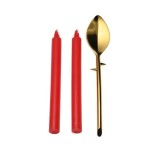 Set Drip Sensation Lingura si 2 Lumanari