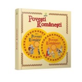 Pachet 2 Cărți Copii: Povești Rom&acirc;nești + Colinde cu CD, Gama, Cartonată, Rom&acirc;nă, Clasic, 5-7 Ani