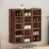 vidaXL Dulap pentru pantofi Lemn vechi 52.5 x 30 x 50 cm Lemn compozit