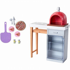 Set Barbie mobilier exterior cu cuptor pizza foto