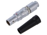 Conector circular MH CONNECTORS 4 pini tată 15A MHCP2B04PS90S