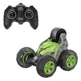 Mașină cu Telecomandă RC, Stunt Car, Rostogolire 360░, Culoare Verde, Roti Translucide, Lumină LED, Oem