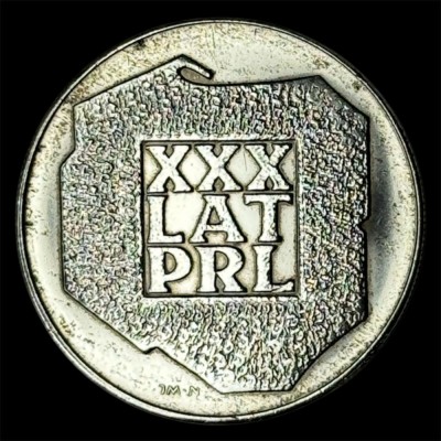 POLONIA 200 ZLOTI 1974 , Ag 625/1000 , 14,5g [6] 30 Ani R.P.P foto