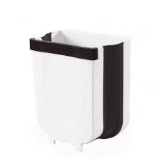 Cos de gunoi suspendat, Pliabil, 9L, 25 x 28,5 x 17,5 cm, Alb