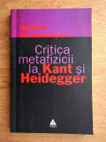 Critica metafizicii la Kant si Heidegger metafizica filosofia Martin Immanuel