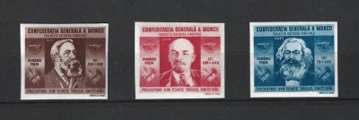 ROMANIA 1945 - CONFEDERATIA GENERALA A MUNCII, NEDANTELAT, MNH - LP 173a foto