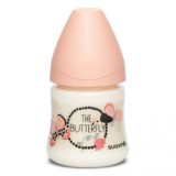 Cumpara ieftin Biberon cu debit lent, fluture portocaliu, Fusion, 150 ml, Suavinex
