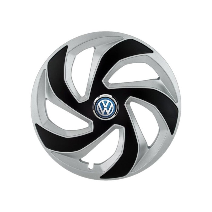 Set 4 capace roti Lama dual crom R14 pentru gama auto VW