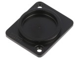 Capac de protecție neagră metalică XLR M3 3mm