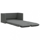 Canapea extensibila 2 in 1, gri inchis, 112x174x55 cm, textil, DKD Home Decor