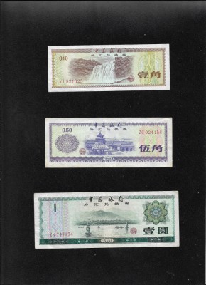 Set China 10 + 50 fen + 1 yuan foto