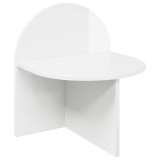 vidaXL Noptieră Alb foarte lucios 40 x 35,5 x 45,5 cm Lemn prelucrat 8001139