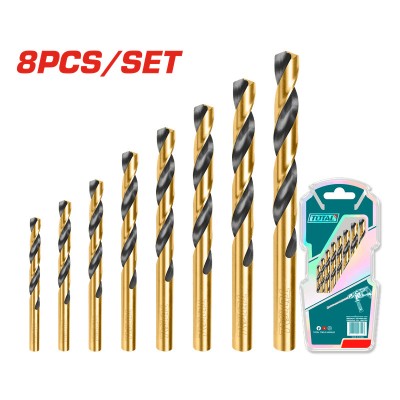 Set 8 burghie, Total, HSS, 2x49-8x117 mm, Multicolor foto