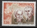 C3798 Monaco 1966 Celebritati 1/9 neuzat,perfecta stare, Nestampilat