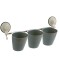 Suport organizare pentru tacamuri si ustensile bucatarie, 3 compartimente, 52,5 x 13,5 x 15,5 cm, Gri