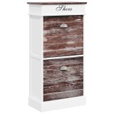 Cumpara ieftin Pantofar, maro, 50 x 28 x 98 cm, lemn de paulownia