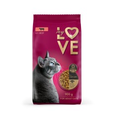 My Love, Hrana uscata pisici adulte, cu vita, 900g