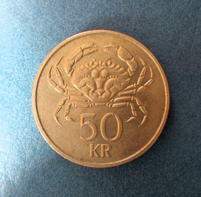 Islanda - 50 Kronur 1992 foto