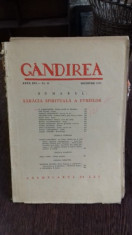 REVISTA GANDIREA NR.10/DECEMBRIE 1937 foto