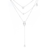 Cumpara ieftin Lantisor argint 925, JW1243, model ochisor si steluta, placat cu rodiu