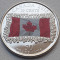 25 cents 2015 Canada, Canadian Flag, unc, 50th Anniversary, color, km#1851.1