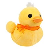 Rățușcă de plus galbenă cu fundiță, 30 cm, CMCLASS
